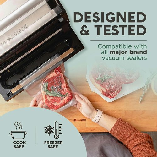 Avid Armor Vacuum Sealer Bags - Non-BPA Food Storage & Sous Vide | Pint, Quart & Gallon Combo Pack (150 Bags)