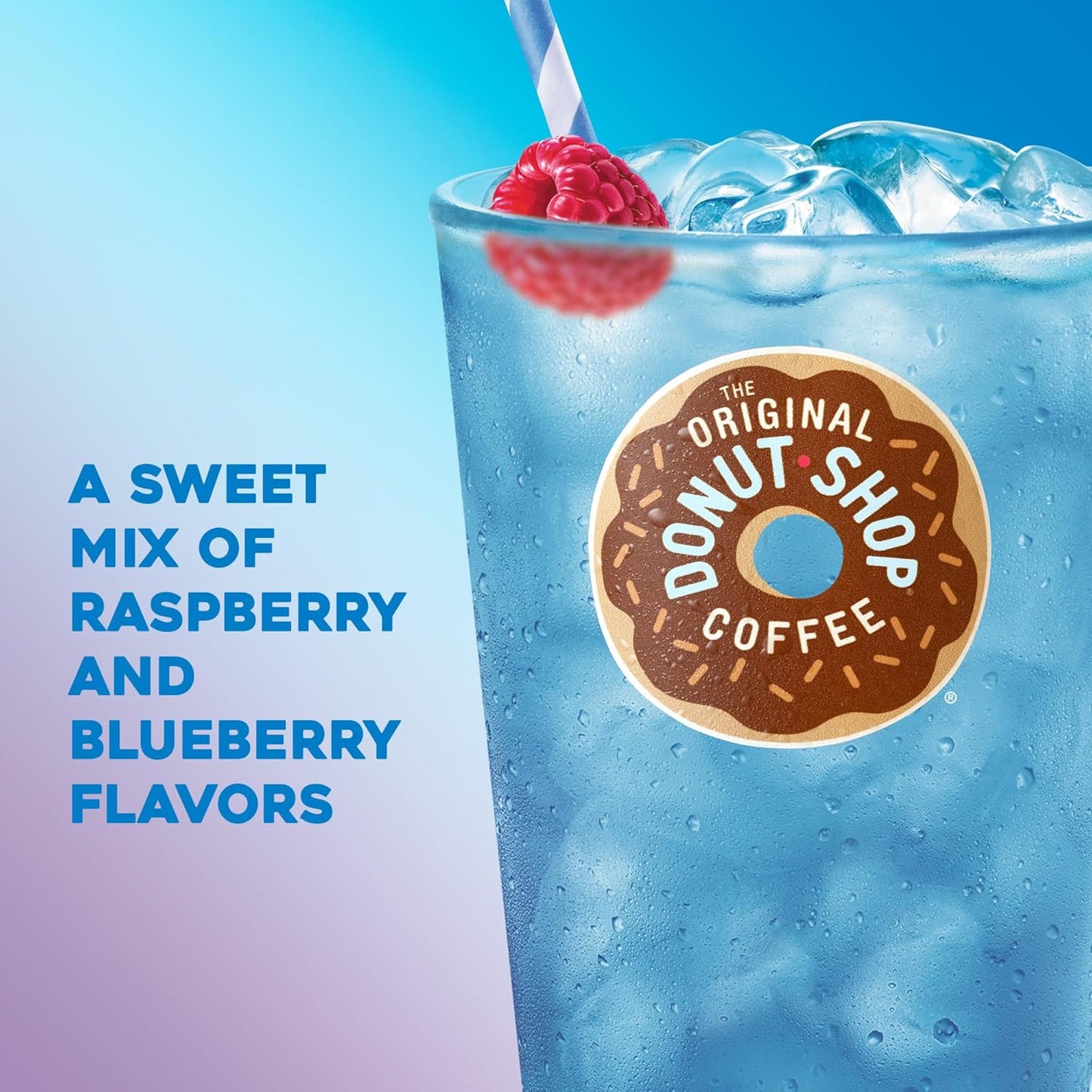 Original Donut Shop Iced Refreshers - Berry Chill Brew Over Ice K-Cup Pods | 60 Count (6 Packs of 10)