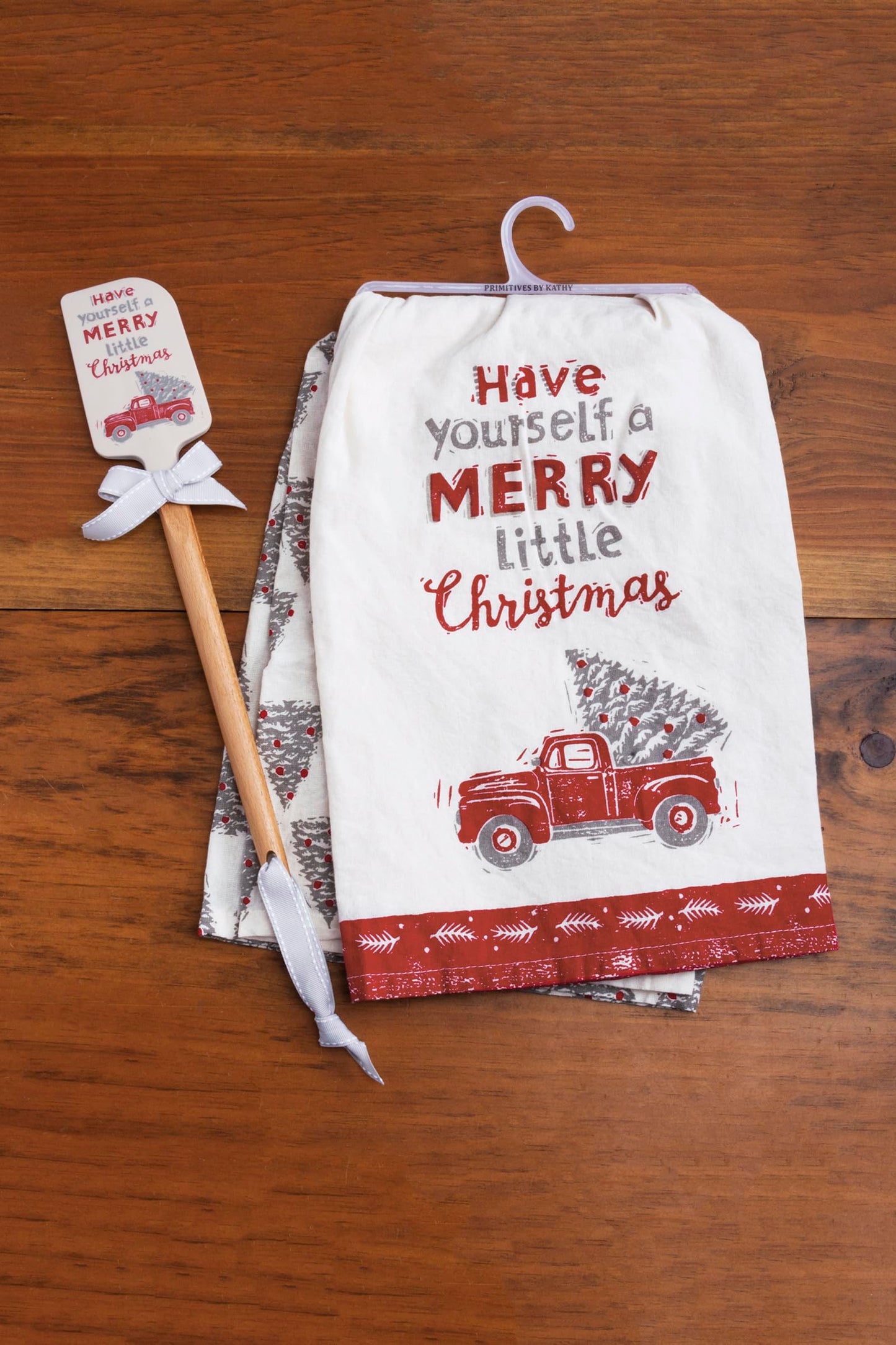 Primitives by Kathy Decorative Kitchen Towel Set - Have A Merry Little Christmas, Set of 2