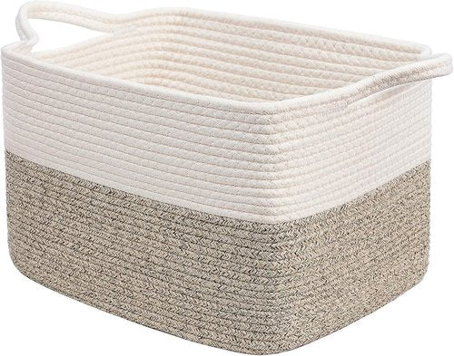 Goodpick Woven Storage Baskets - Stylish Organizing Solution for Home Decor | 13" x 10" x 9", Brown
