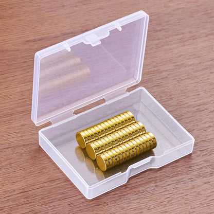 SMARTAKE Neodymium Refrigerator Magnets - 45 Pcs Small Round 10x2.6mm | Premium Multi-Use for Home, Office & School (Gold)