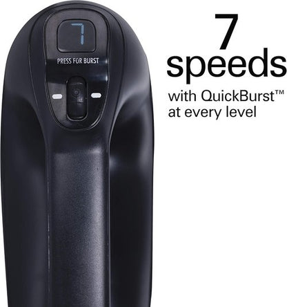 Hamilton Beach Professional 7-Speed Hand Mixer - High-Performance DC Motor, SoftScrape Beaters, Matte Black