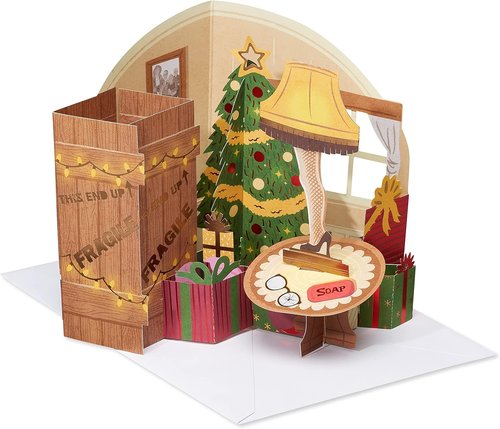 American Greetings Pop-Up Christmas Card - Magic Moments from A Christmas Story | Festive Design