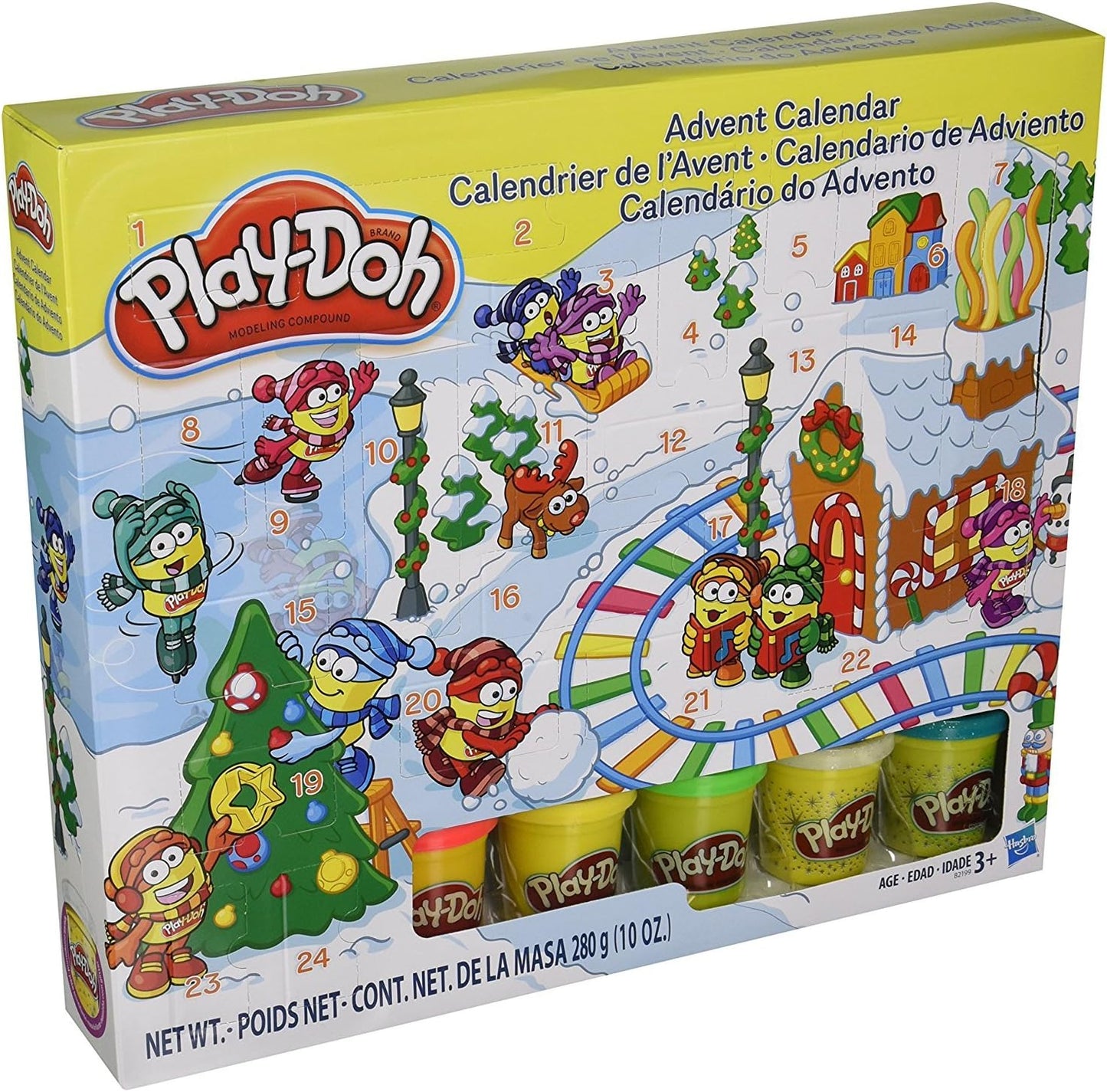 Play-Doh Advent Calendar - Creative Holiday Fun with Colorful Modeling Clay | 24 Surprise Gifts