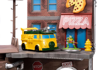Teenage Mutant Ninja Turtles Turtle Lair Nano Scene - 1.65" Die-Cast Collectible Figures for Kids & Adults