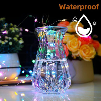 Mandiq Fairy Lights - 10ft Battery Operated String Lights with 30 LEDs | Flashing & Constant Modes, Multicolor