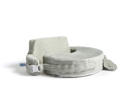 My Brest Friend Super Deluxe Nursing Pillow - Ergonomic Support for Mom & Baby - Adjustable with Side Pocket, Platinum
