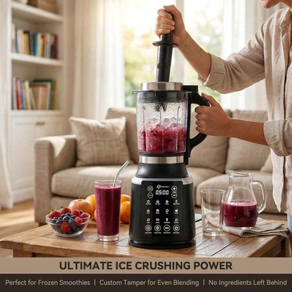 **Skiennix Professional Glass Blender - 1500W Motor, 9 Speeds, 14 Preset Programs | Perfect for Smoothies & Soups**