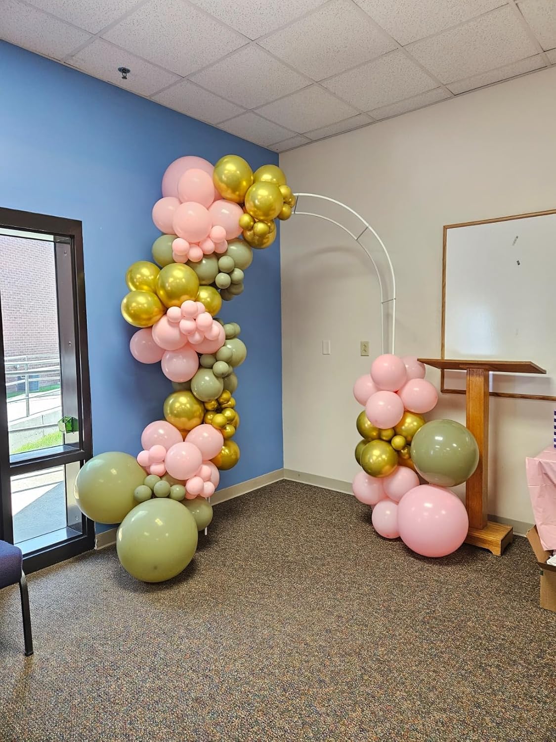 Pastel Pink Balloons by [Brand Name] - 150-Piece Set in 5", 10", 12", & 18" Sizes for Birthday Party Decor