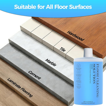 Skiennix Floor Cleaning Solution - Powerful Cleaner for Hardwood, Tile & Laminate Floors | 1L (33.8 Fl. Oz)