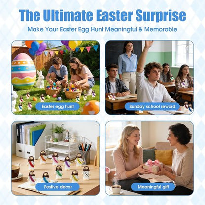 Little Jesus Figurines by [Brand Name] - 80Pcs Pocket-Sized Figures for Church Events & Baptism Gifts
