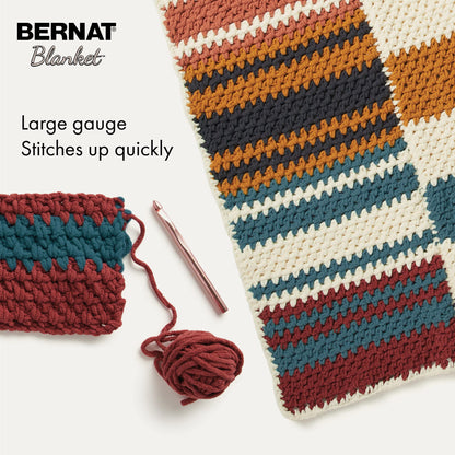 Bernat Blanket Ashen Titanium Yarn - 2 Pack of 300g/10.5oz - Polyester - 6 Super Bulky - 220 Yards - Knitting/Crochet