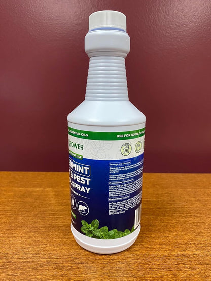 Smart Grower Peppermint Oil Insect & Pest Control Spray - Maximum Strength, 16 FL OZ | Repels Mice, Spiders, Ants