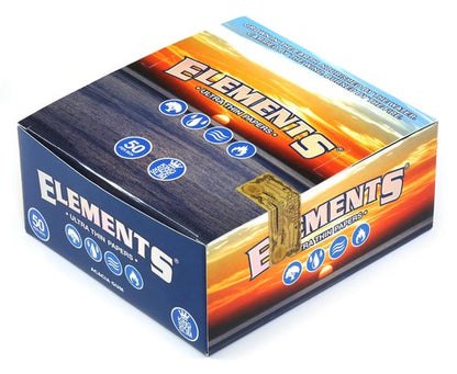 ELEMENTS Slim King Size ULTRA THIN RICE rolling paper - 5 booklets, total 160 papers
