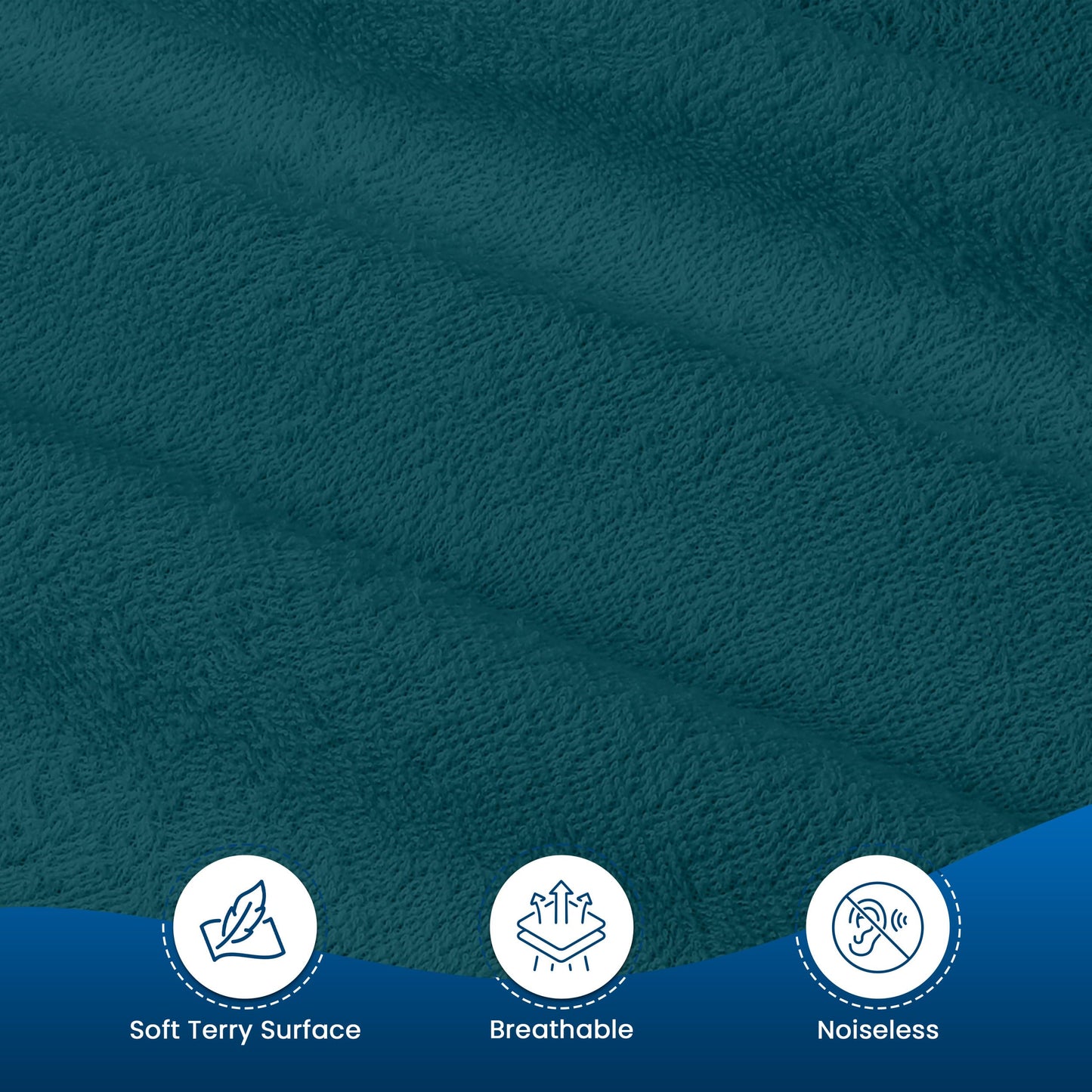Utopia Bedding Waterproof Mattress Protector Twin Size (Pack of 14), Premium Terry Mattress Cover 200 GSM, Breathable, Fitted Style with Stretchable Pockets (Teal)