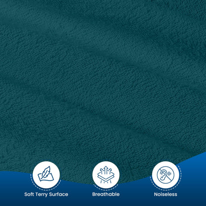 Utopia Bedding Waterproof Mattress Protector Twin Size (Pack of 14), Premium Terry Mattress Cover 200 GSM, Breathable, Fitted Style with Stretchable Pockets (Teal)