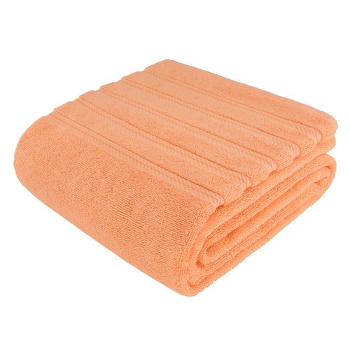 American Soft Linen 35x70 Jumbo Large Bath Towel, 600 GSM 100% Cotton Turkish Bath Sheet, Oversized Luxury Bath Towel for Bathroom Beach and Pool, Malibu Peach