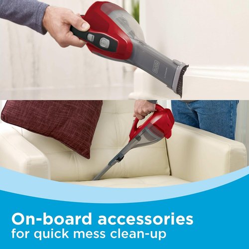 BLACK+DECKER AdvancedClean Cordless Handheld Vacuum - Versatile Home & Car Cleaning (HLVA320J26)