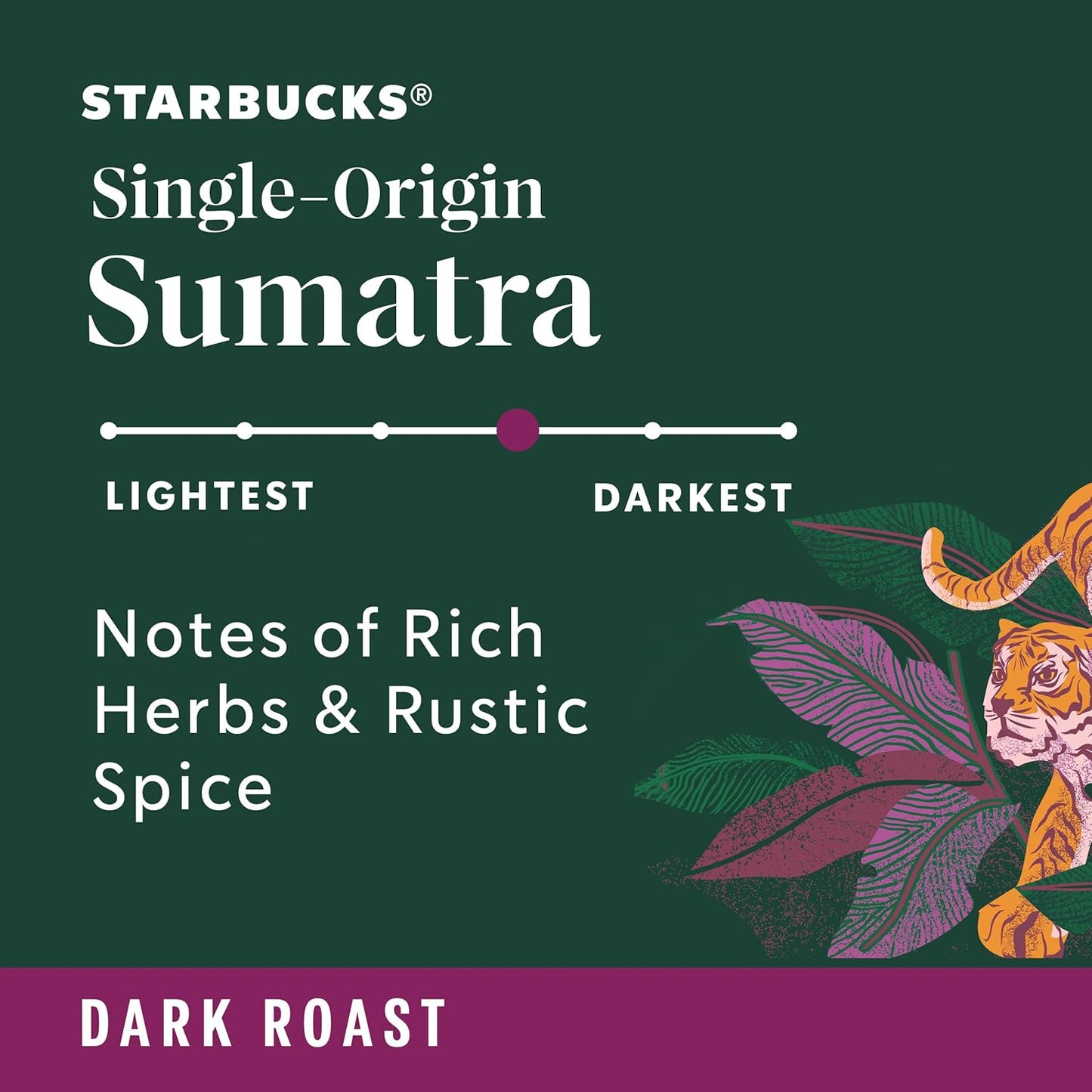 Starbucks Ground Coffee - Dark Roast Single-Origin Sumatra | Six 12 oz Bags for Hot or Iced Brew