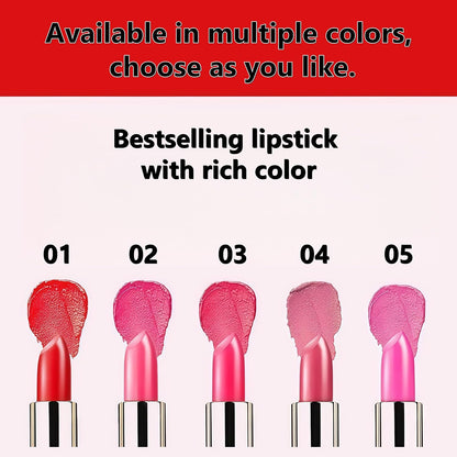 Alobon Long-Lasting Deep Red Lipstick - Moisturizing Formula for Vibrant Color (10* Aunt Color)