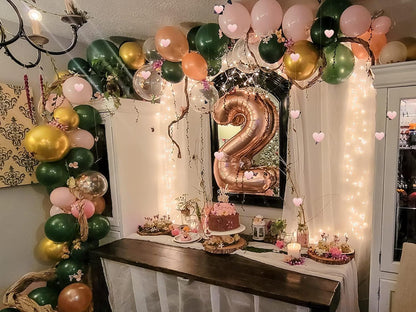 Regine Switzerland 40-Inch Rose Gold Number Balloons - Perfect Birthday Party Decorations & Anniversaries