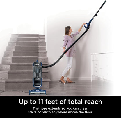 Shark NV151 Navigator Vacuum - HEPA Filtration, Swivel Steering & Pet Power Brush | Navy Multi-Surface Cleaner