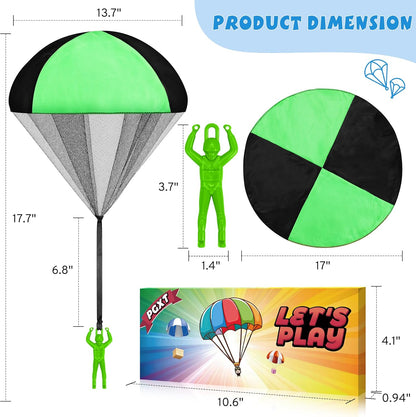 Parachute Toy - Flying Parachute Men for Kids | Perfect Outdoor & Indoor Fun for Ages 3-12