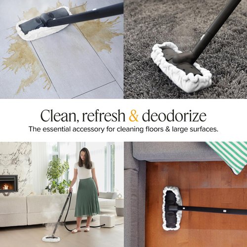Dupray Large Rectangle Bonnets - Heavy-Duty Microfiber Steam Cleaner Pads for Deep Cleaning | Pack of 5