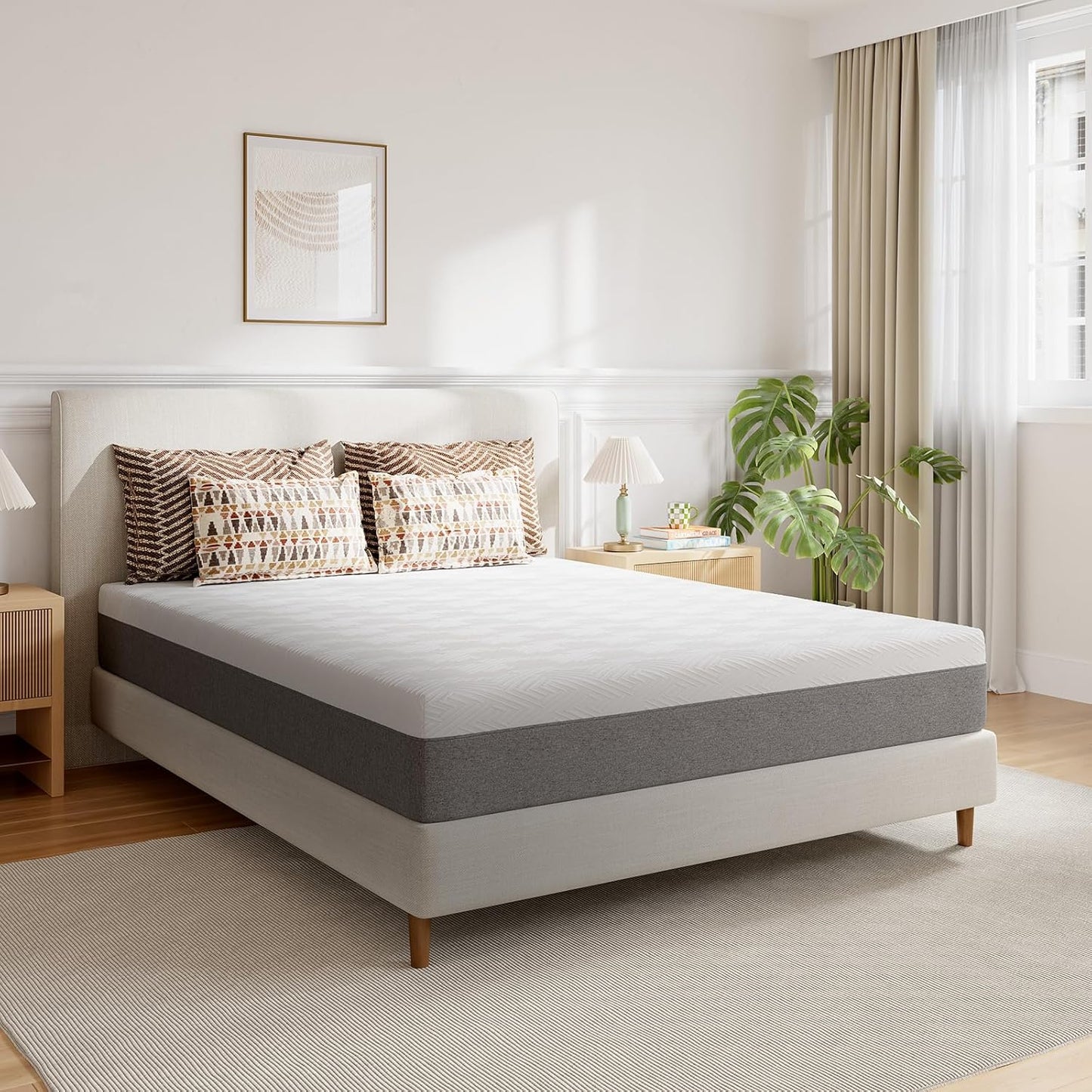 Novilla King Size Mattress - 10 Inch Gel Memory Foam for Pressure Relief & Cool Sleep | CertiPUR-US Certified