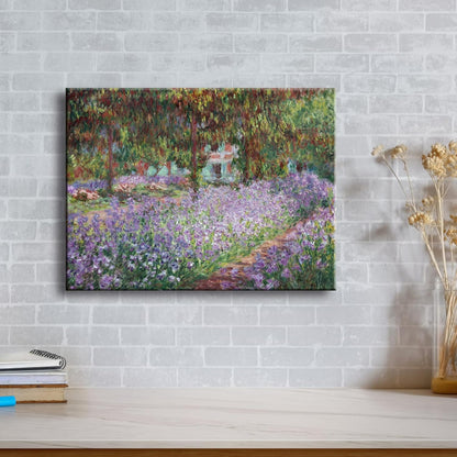 Wieco Art Canvas Print - Irises in Monet's Garden by Claude Monet | Impressionist Artwork for Home Decor