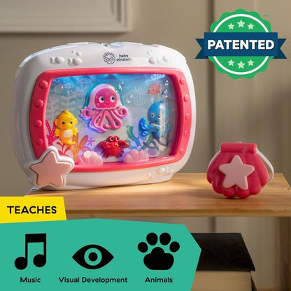 Baby Einstein Sea Dreams Soother - Musical Crib Toy & Sound Machine for Newborns | Pink