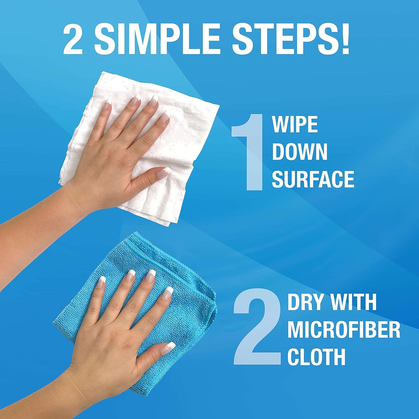 MiracleWipes Glass Cleaning Wipes - Streak-Free, Disposable for Home & Auto | 60 Count Pack