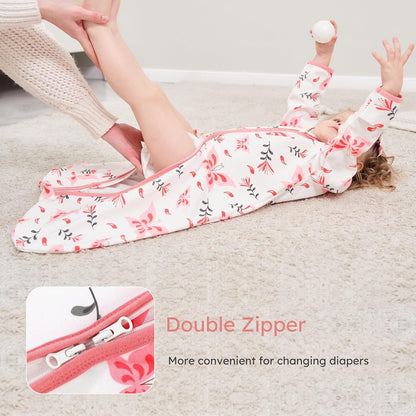 Yoofoss Baby Sleep Sack - 100% Cotton Long Sleeve Wearable Blanket for Infants 6-12 Months | 0.5 Tog, Lightweight