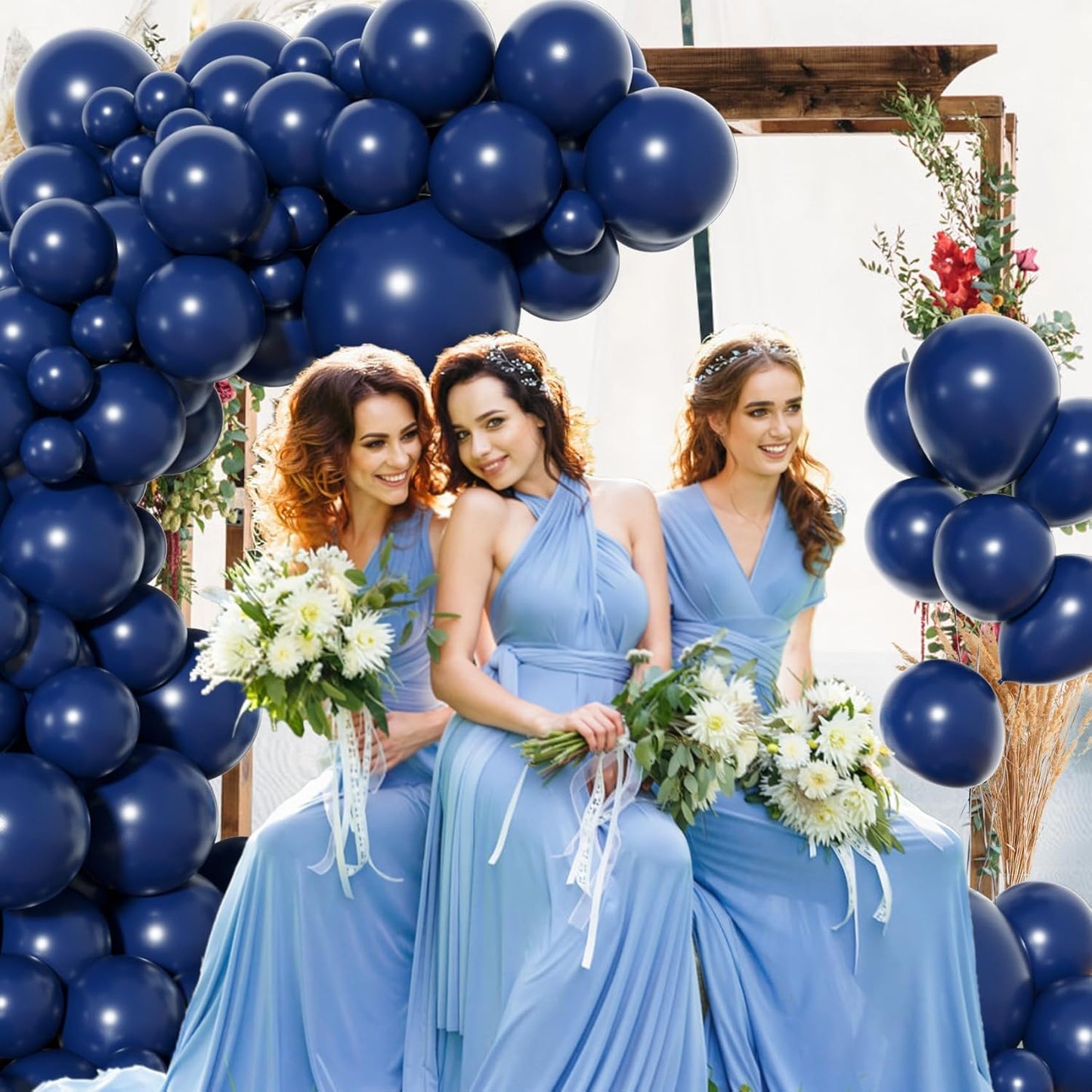 Amandir Navy Blue Balloon Arch Garland Kit - 153 Pcs in Various Sizes for Graduation, Wedding & Party Decor
