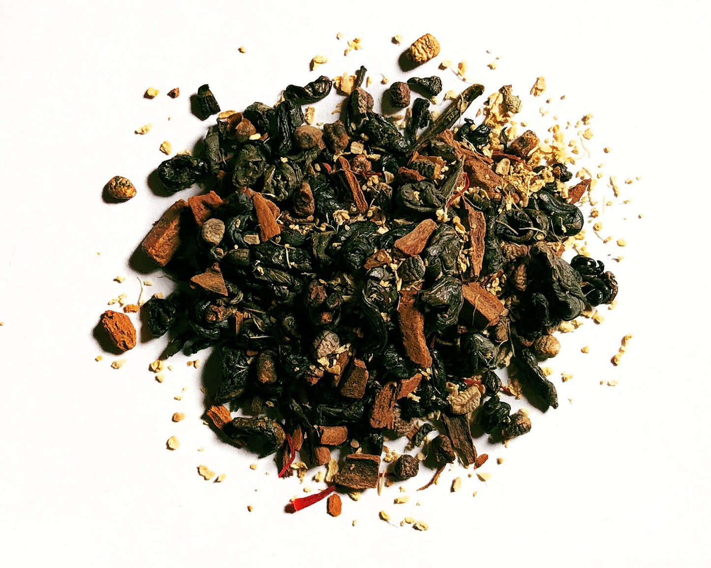 FIRE TEAS Sweet Hot Energy - Green Tea, Cinnamon, Saffron, Ginger, Cardamom - Healthy, Caffeinated, All Natural, Coffee Substitute, Morning Tea - Made in USA