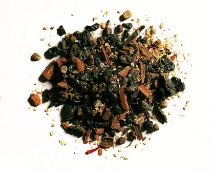 FIRE TEAS Sweet Hot Energy - Green Tea, Cinnamon, Saffron, Ginger, Cardamom - Healthy, Caffeinated, All Natural, Coffee Substitute, Morning Tea - Made in USA