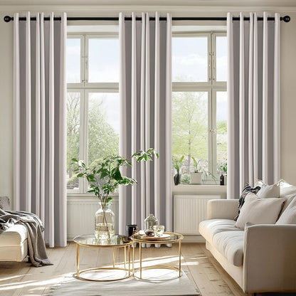 MIULEE Blackout Curtains - Thermal Insulated Room Darkening Drapes | 72-Inch Grommet Panels, Noise Reduction