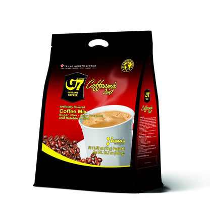 Trung Nguyen G7 Instant Coffee - 3-in-1 Vietnamese Blend with Creamer & Sugar | 50 Sachets