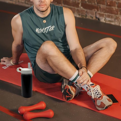 Hydro Flask Replacement Straw Lid - Durable Top Lid with Straw for 32/40/64 oz Wide Mouth Bottles
