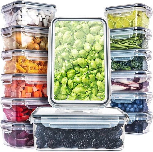Fullstar 28-Piece Food Storage Container Set - Leakproof, BPA-Free Meal Prep & Kitchen Organization