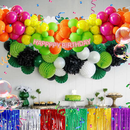 Tropical Balloon Arch Kit - 119 Pcs Hawaiian Latex Balloons for Summer Party Decor | Wedding & Birthday