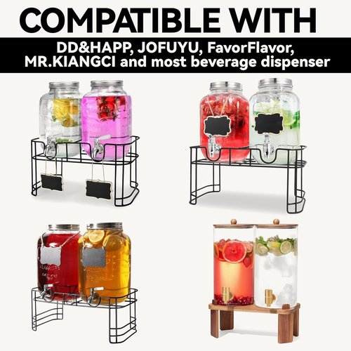 Drip Pan Compatible with Drink Dispenser, 1 Pack Silicone Tray Mat for DD&HAPP Glass Drink Dispenser