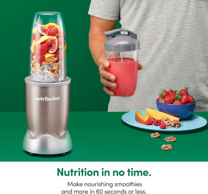 Nutribullet Pro 900 Watt Personal Blender - 13-Piece High-Speed Mixer System in Champagne