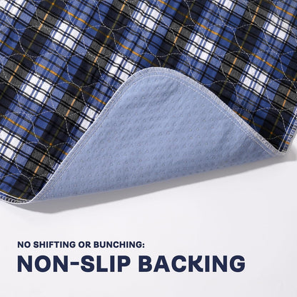Skiennix Non-Slip Bed Pads for Incontinence - Waterproof & Washable | 36" x 52" | 2 Pack