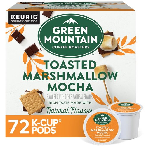Green Mountain Coffee Roasters Toasted Marshmallow Mocha - Seasonal Selection, 72 Count (6 Packs of 12)