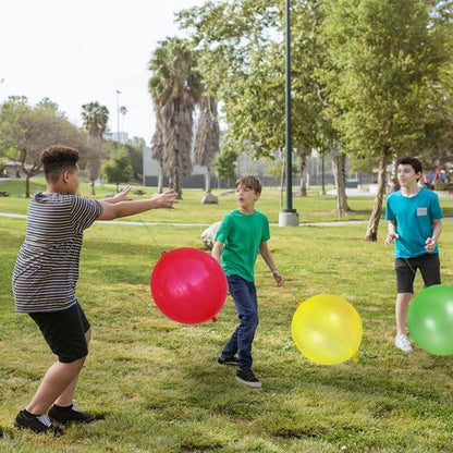 LEEZZIZZ Punch Balloons - 41Pcs Thickened Neon Heavy-Duty Party Favors for Kids & Weddings