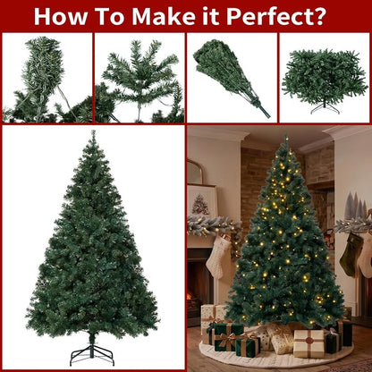 5FT Prelit Christmas Tree with Warm White LED Lights - AuroraKi 5ft