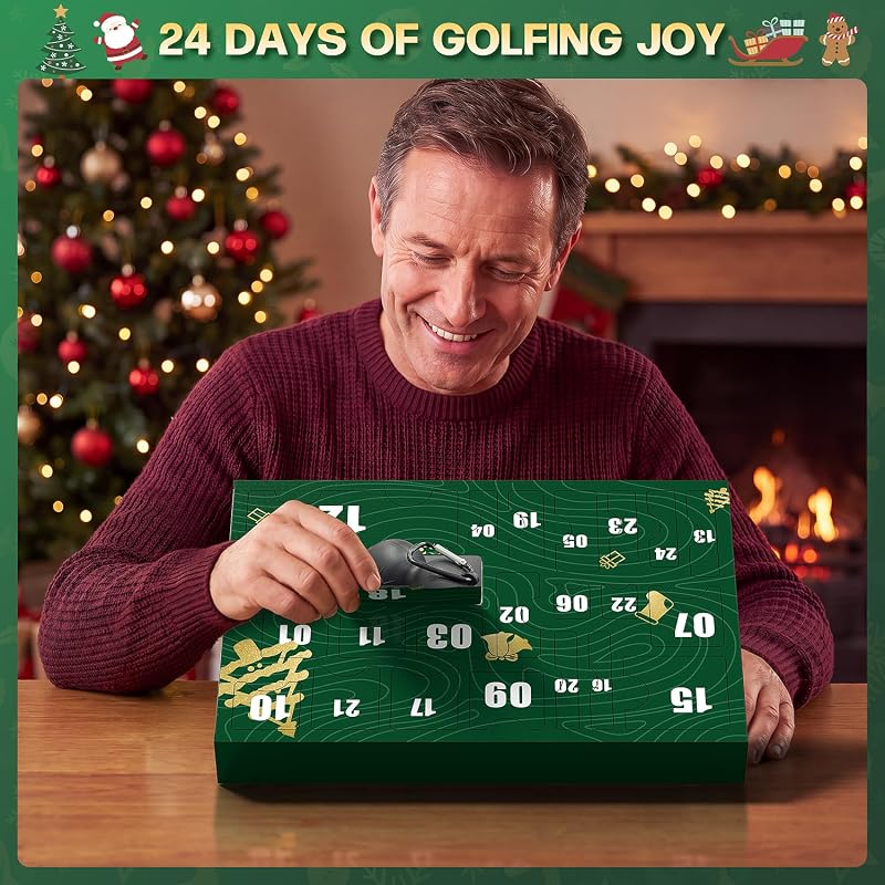 Golf Advent Calendar 2026 for Men – 24 Golf Tools & Gear Holiday Countdown