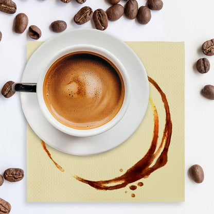 JINVOGREEN 500 Count Bamboo Cocktail Napkins Disposable 2-Ply 5.3 x 5.3 Inch Folded, Eco friendly Compostable Beverage Paper Napkins Bulk for Bars, Lunch, Parties, Restaurant and Everyday Use