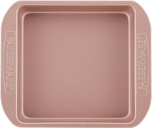 Farberware Nonstick Bakeware - 9 Inch Square Cake Pan in Vibrant Red for Effortless Baking